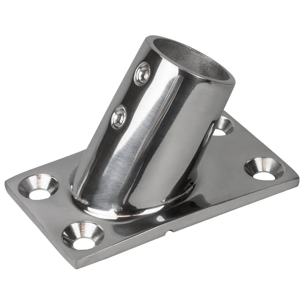 Sea-Dog Rail Base Fitting Rectangular Base 60 316 Stainless Steel - 1-7/8’’ x 3-1/4’’ - 1’’ OD [281601-1] - Rail