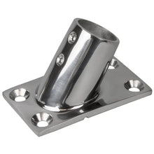 Sea-Dog Rail Base Fitting Rectangular Base 60 316 Stainless Steel - 1-7/8’’ x 3-1/4’’ - 1’’ OD [281601-1] - Rail