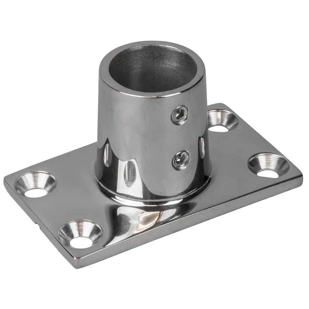 Sea-Dog Rail Base Fitting Rectangular Base 90 316 Stainless Steel - 1-7/8’’ x 3-3/16’’ - 1’’ OD [281901-1] - Rail