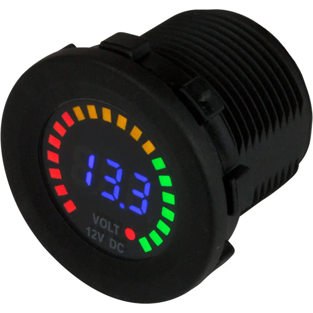 Sea-Dog Rainbow Display Digital Voltmeter - Injection Molded Nylon - 5V-15VDC [421617] - Accessories