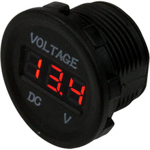 Sea-Dog Round Voltage Meter - 6V-30V [421615-1] - Meters & Monitoring