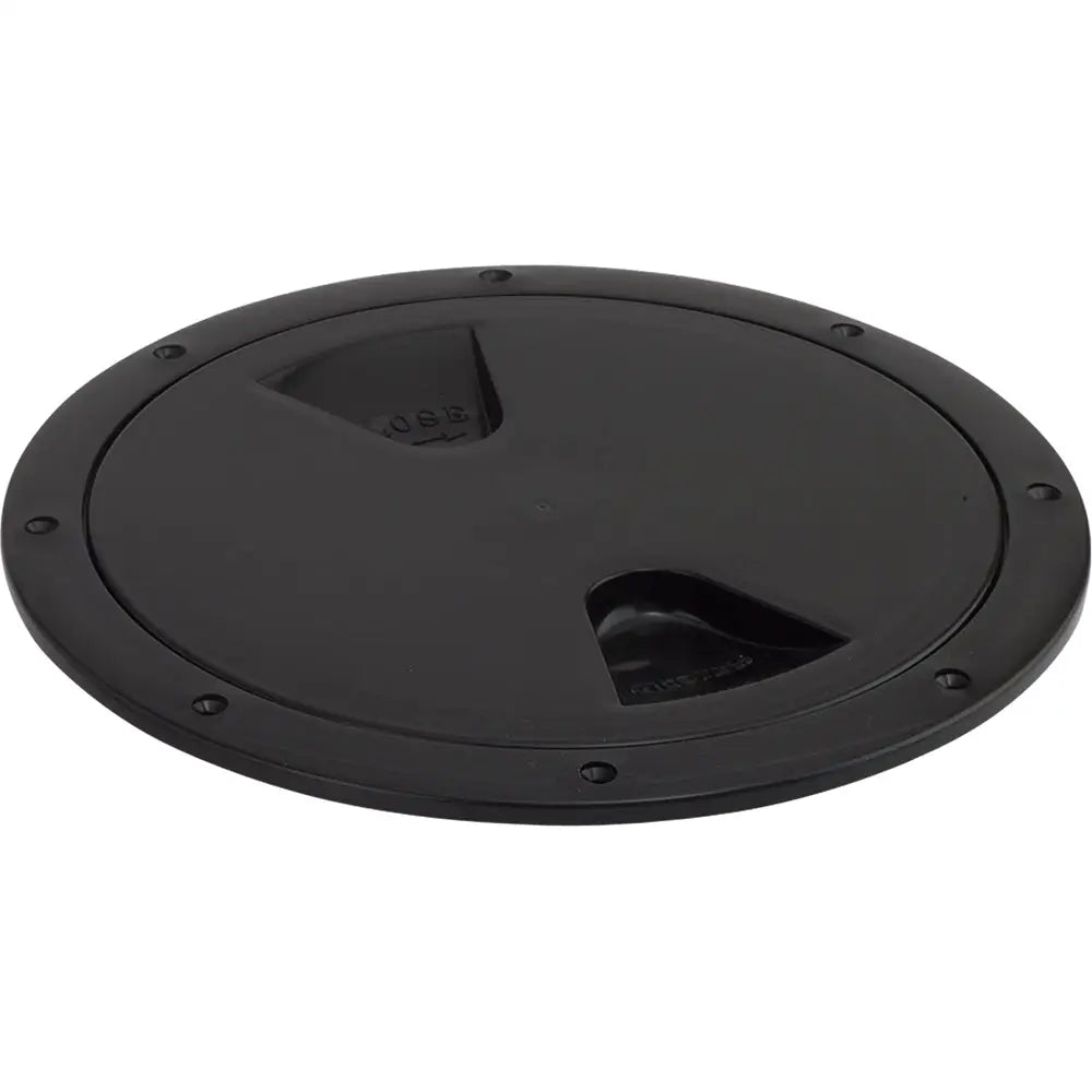 Sea-Dog 5 Inch Black Screw-Out Deck Plate - Deck Plates
