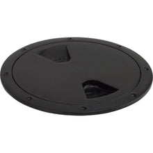 Sea-Dog 5 Inch Black Screw-Out Deck Plate - Deck Plates