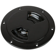 Sea-Dog Smooth Quarter Turn Deck Plate - Black - 6’’ [336165-1] - Deck Plates