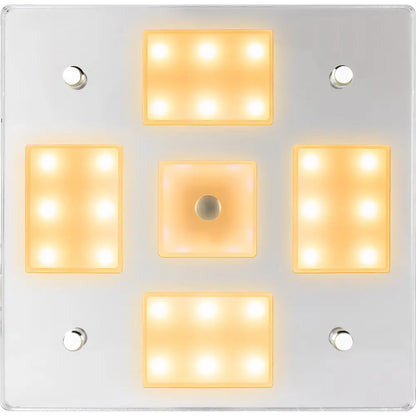 Sea-Dog Square LED Mirror Light w/On/Off Dimmer - White Blue [401840-3] - Interior / Courtesy Light