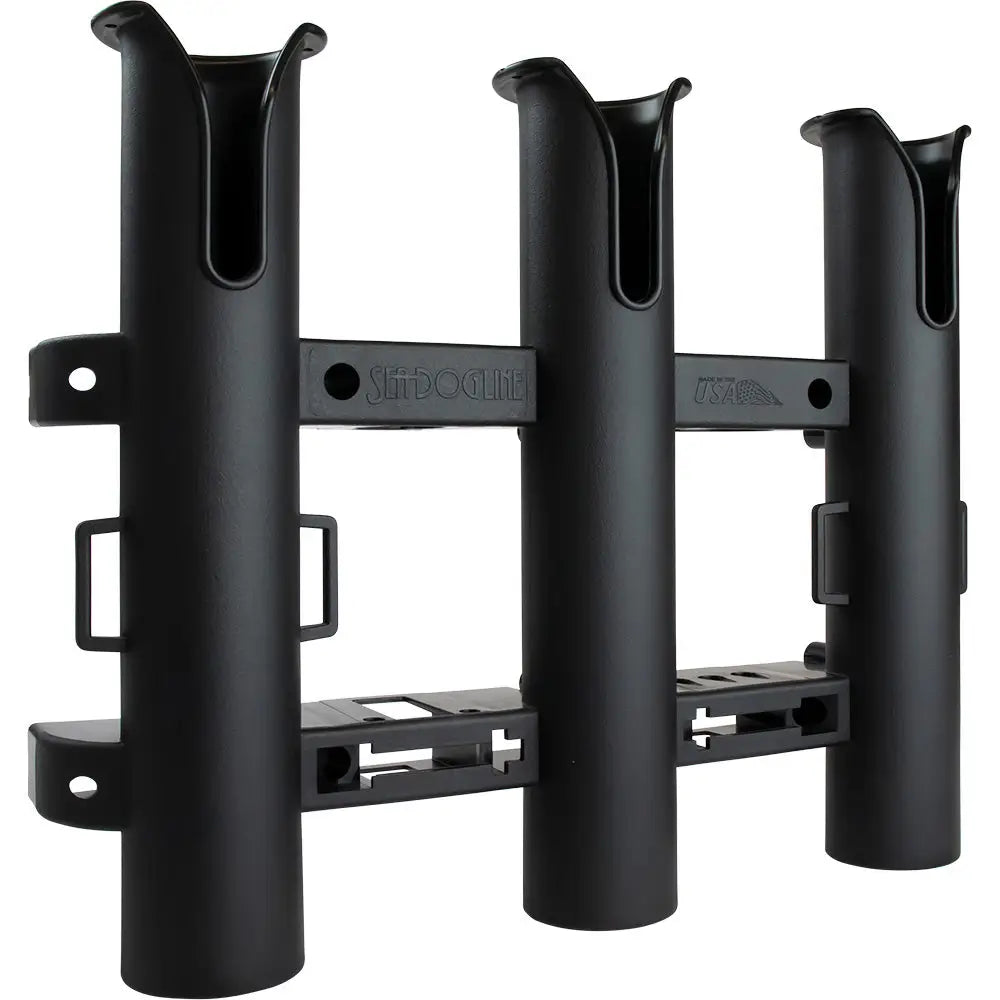 Sea-Dog Triple Threat Three Pole Rod Holder - Black [325033-1] - Rod Holders