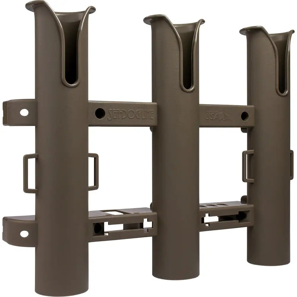Sea-Dog Triple Threat Three Pole Rod Holder - Flat Dark Earth [325034-1] - Rod Holders