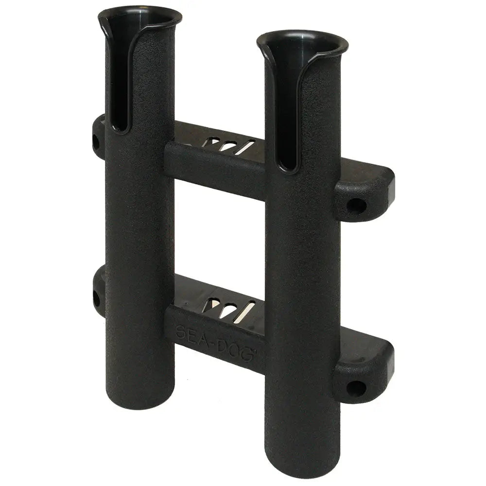 Sea-Dog Two Pole Side Mount Rod Storage Rack - Black [325029-1] - Rod & Reel Storage