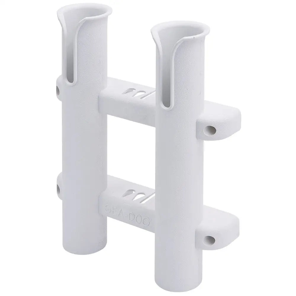 Sea-Dog Two Pole Side Mount Rod Storage Rack - White [325028-1] - Rod & Reel Storage
