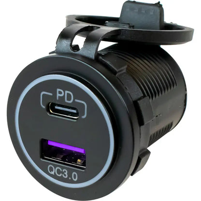 Sea-Dog USB 3.0 USB-C Power Socket w/Out Light [426510-1] - Accessories