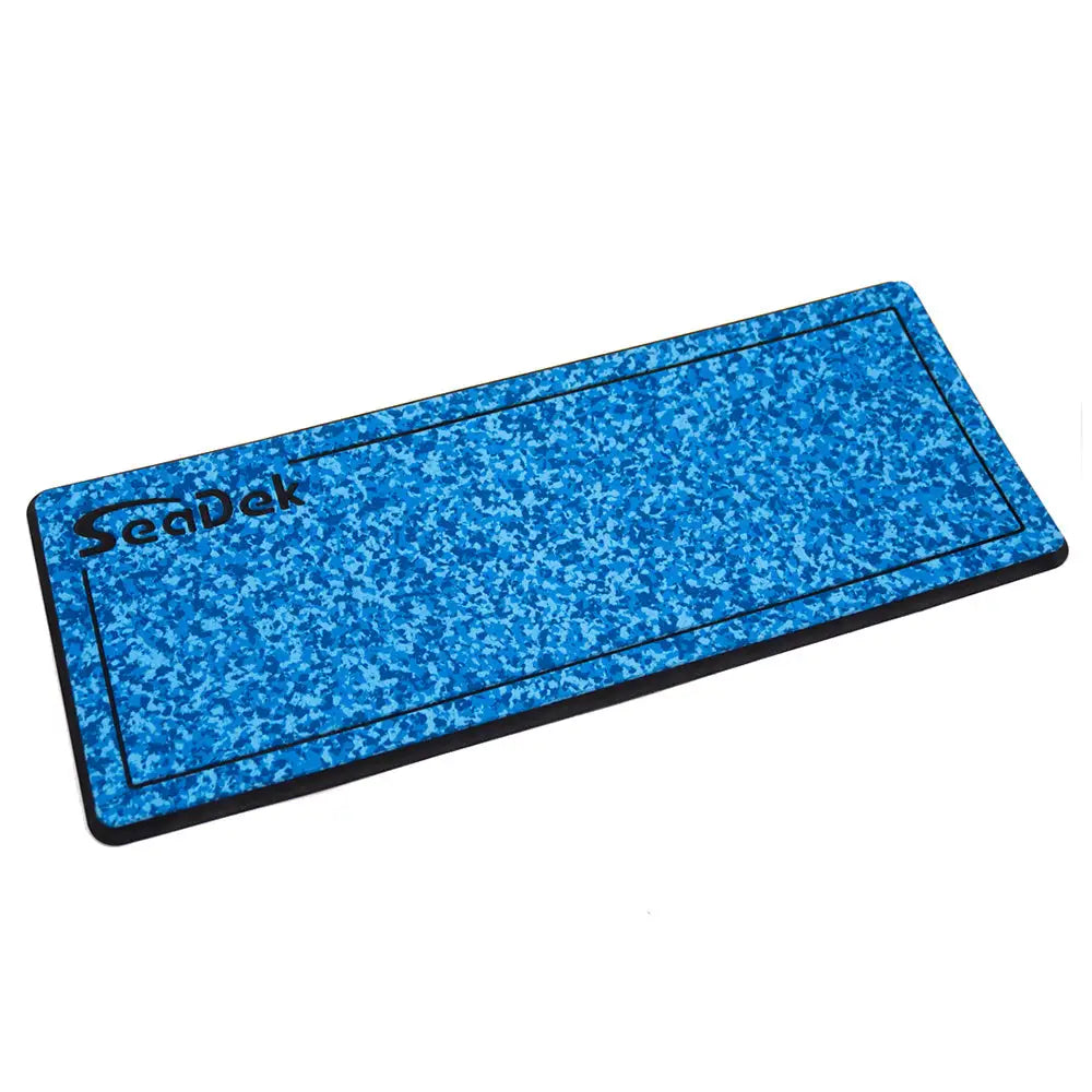 SeaDek 16 x 39’’ 20mm Dual Density Large Helm Pad w/SeaDek Logo - Brushed Texture - Aqua Camo/Black (406.4mm x 990.6mm
