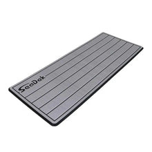 SeaDek 16 x 39’’ 20mm Dual Density Large Teak Helm Pad w/SeaDek Logo - Brushed Texture - Storm Gray/Black (406.4mm x