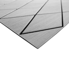SeaDek 40’’ x 80’’ 6mm Two Color Diamond Full Sheet - Brushed Texture - Storm Grey/Black (1016mm x 2032mm x 6mm)