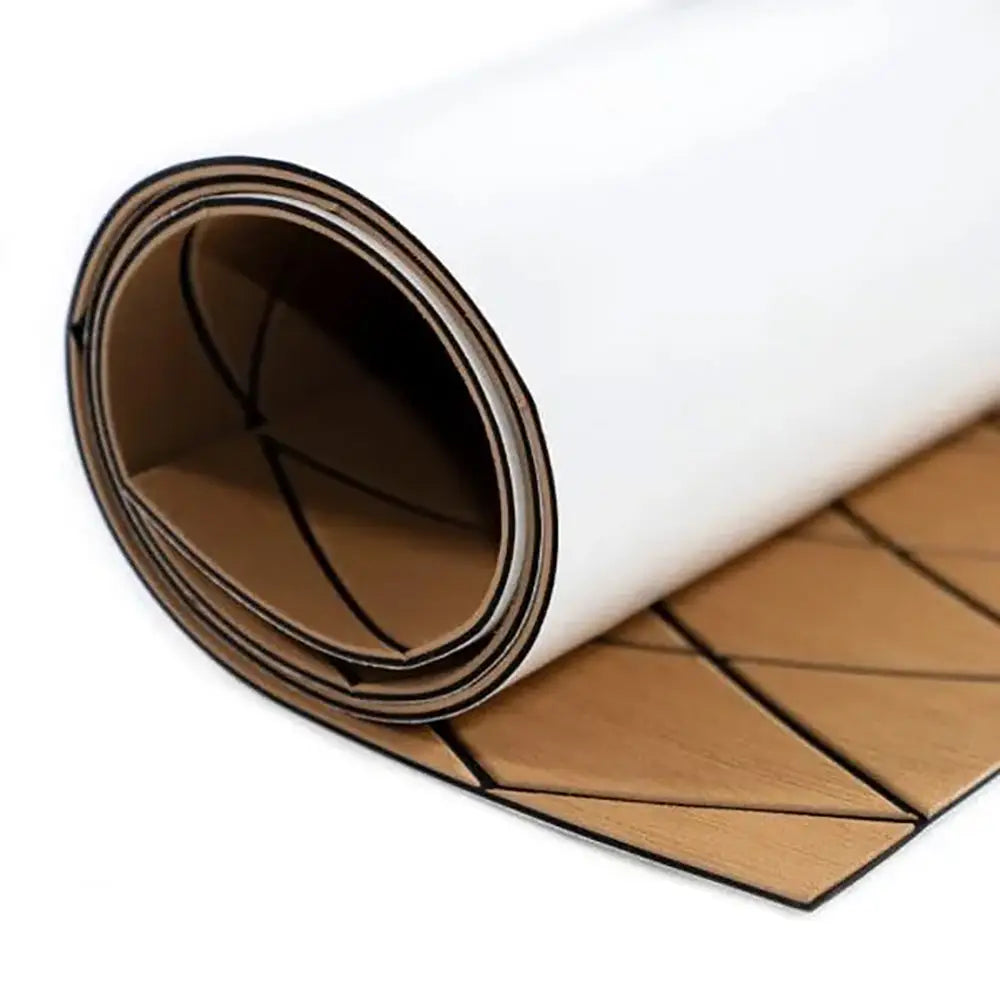 SeaDek 40’’ x 80’’ 6mm Two Color Diamond Full Sheet - Brushed Texture - Mocha/Black (1016mm x 2032mm x 6mm)