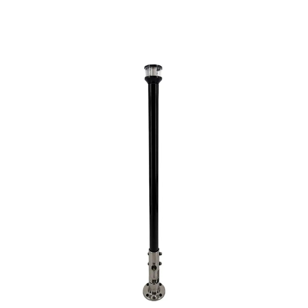 Seaview 12’’ Manually Folding Light Post w/316 Stainless Steel Base LTBLED12C5 Navigation Light Black [SVMHB112LEDSSB]