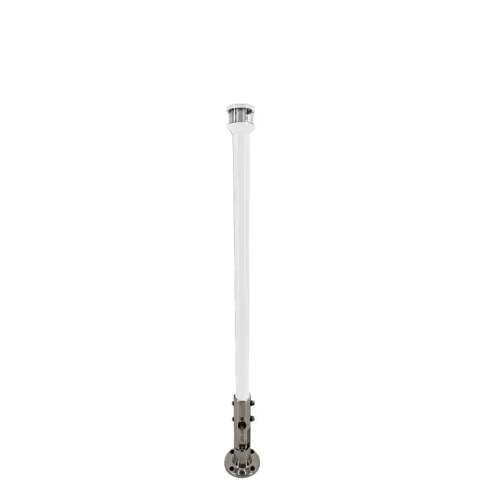 Seaview 12’’ Manually Folding Light Post w/316 Stainless Steel Base LTBLED12C5 Navigation Light White [SVMHB112LEDSSW]