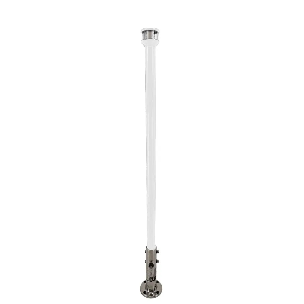 Seaview 24’’ Manually Folding Light Post w/316 Stainless Steel Base LTBLED12C5 Navigation Light White [SVMHB124LEDSSW]