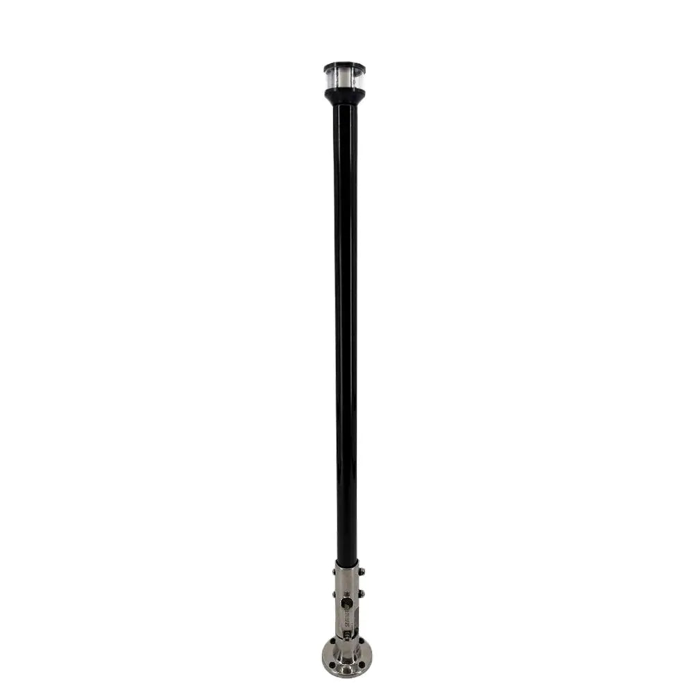 Seaview 24’’ Manually Folding Light Post w/316 Stainless Steel Base LTBLED12C5 Navigation Light Black [SVMHB124LEDSSB]