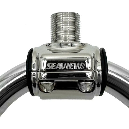 Seaview 316 Stainless Steel Antenna Rail Mount - 1’’ - 1-1/4’’ Rails [SVRCL1] - Antenna Mounts & Accessories