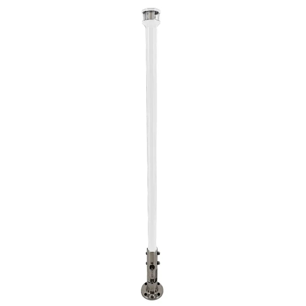 Seaview 36’’ Manually Folding Light Post w/316 Stainless Steel Base LTBLED12C5 Navigation Light White [SVMHB136LEDSSW]