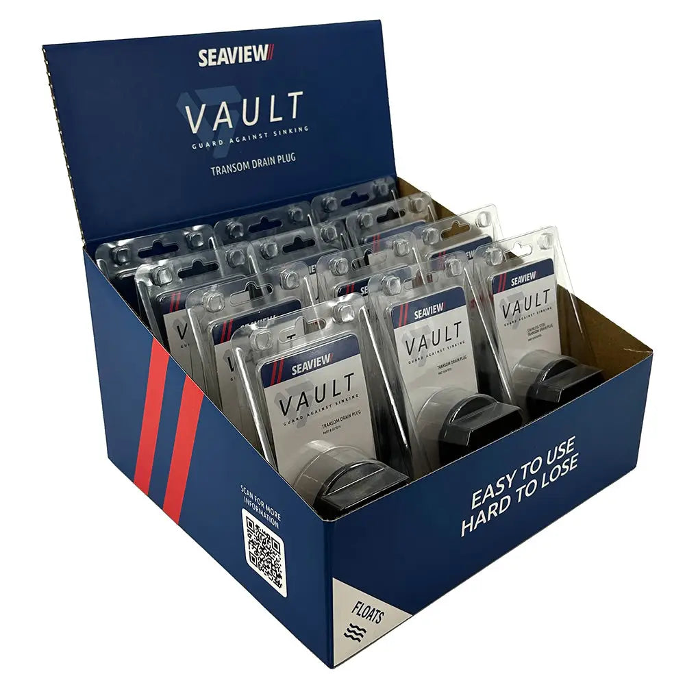 Seaview POP Display Box w/12-Pack Vault Drain Plugs (SV101V) [SV101VPOP] - Fittings