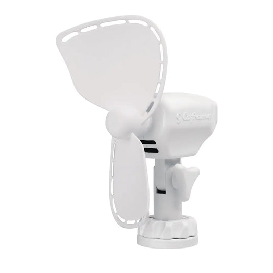 SEEKR by Caframo Ultimate 747 12V 2-Speed 7’’ Fan w/Lighter Plug - White [747DCWBX] - Fans