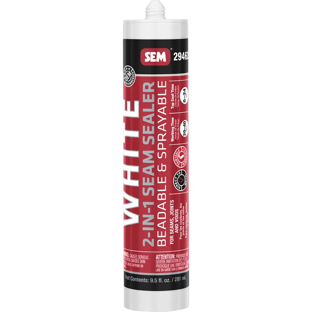SEM 2-IN-1 Seam Sealer - 9.5oz Tube - White [29462] - Accessories