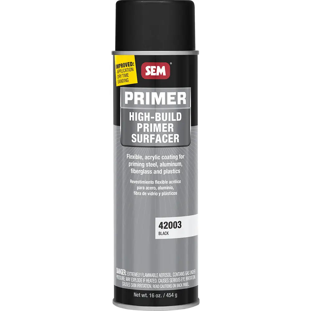 SEM High-Build Primer Surfacer - 20oz Aerosol Can - Black [42003] - Accessories