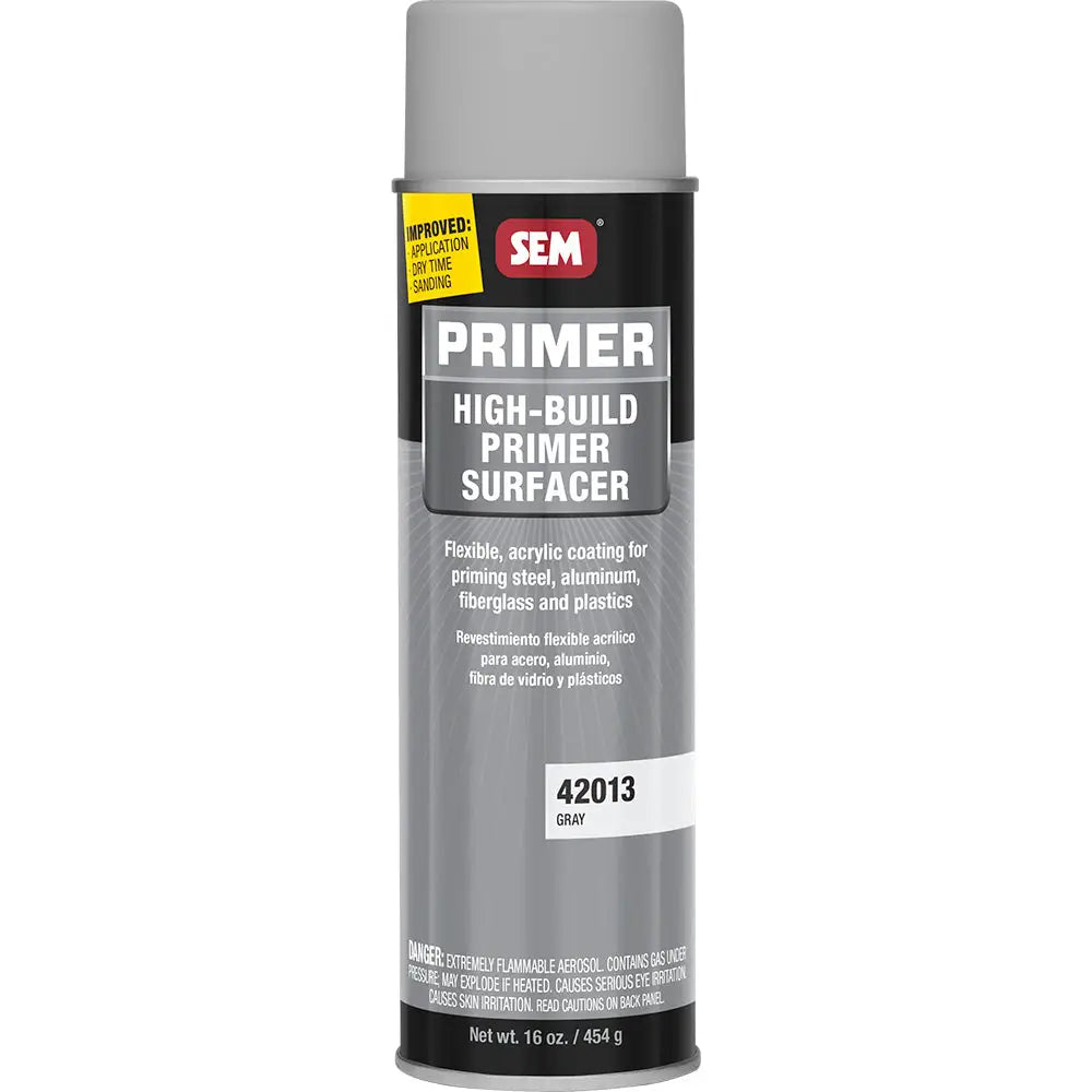 SEM High-Build Primer Surfacer - 20oz Aerosol Can - Grey [42013] - Accessories