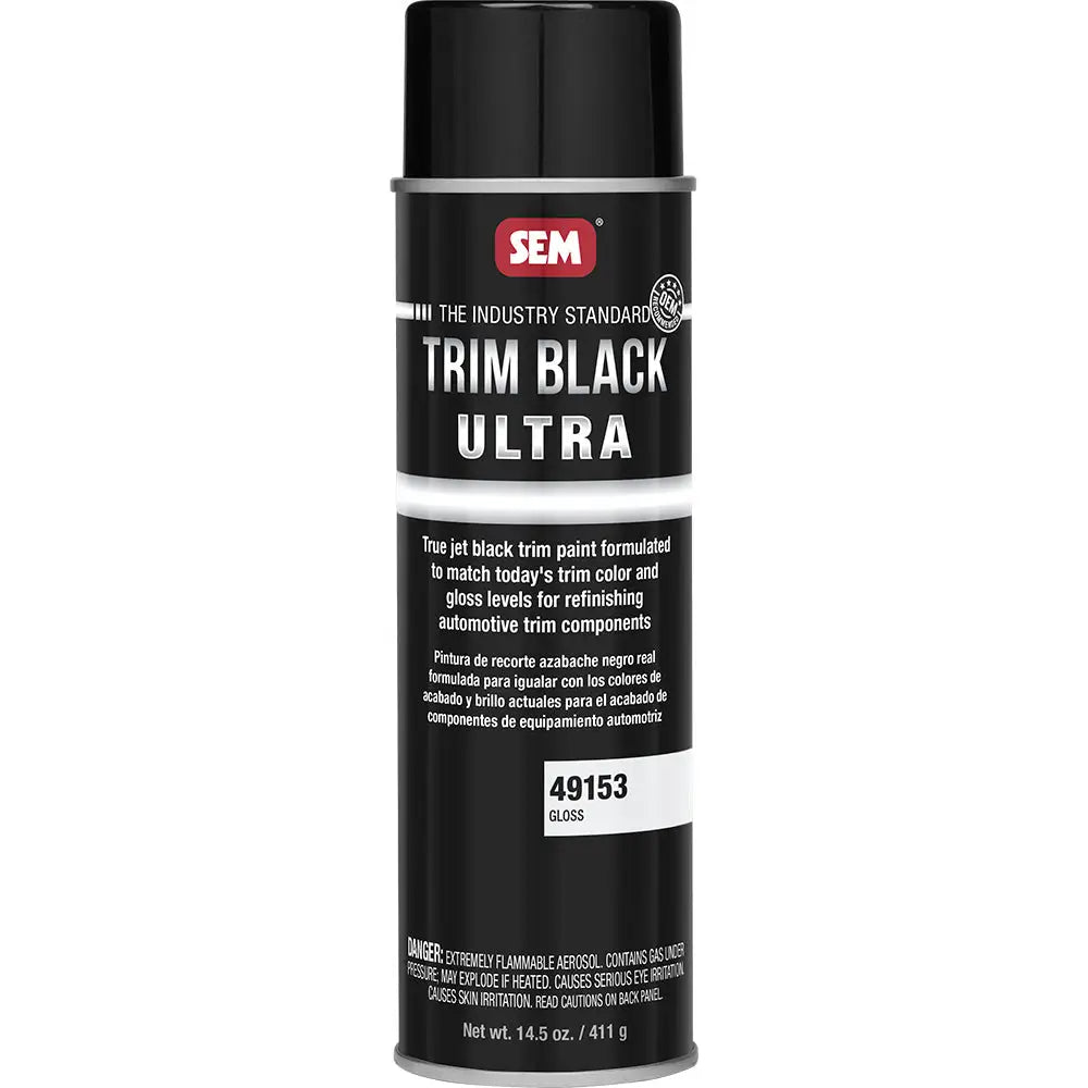 SEM Trim Black Ultra - 20oz Aerosol Can - Gloss Finish [49153] - Cleaning