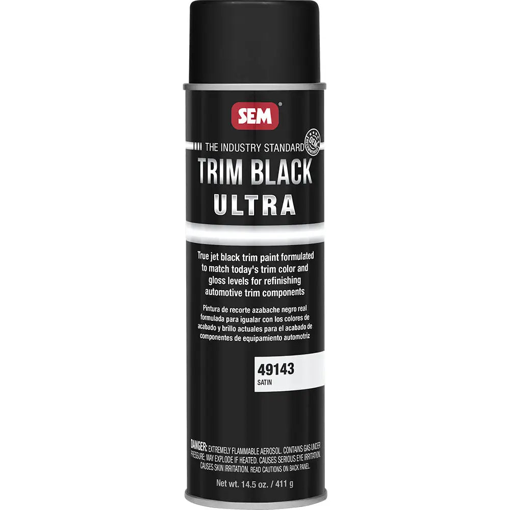SEM Trim Black Ultra - 20oz Aerosol Can - Satin Finish [49143] - Cleaning