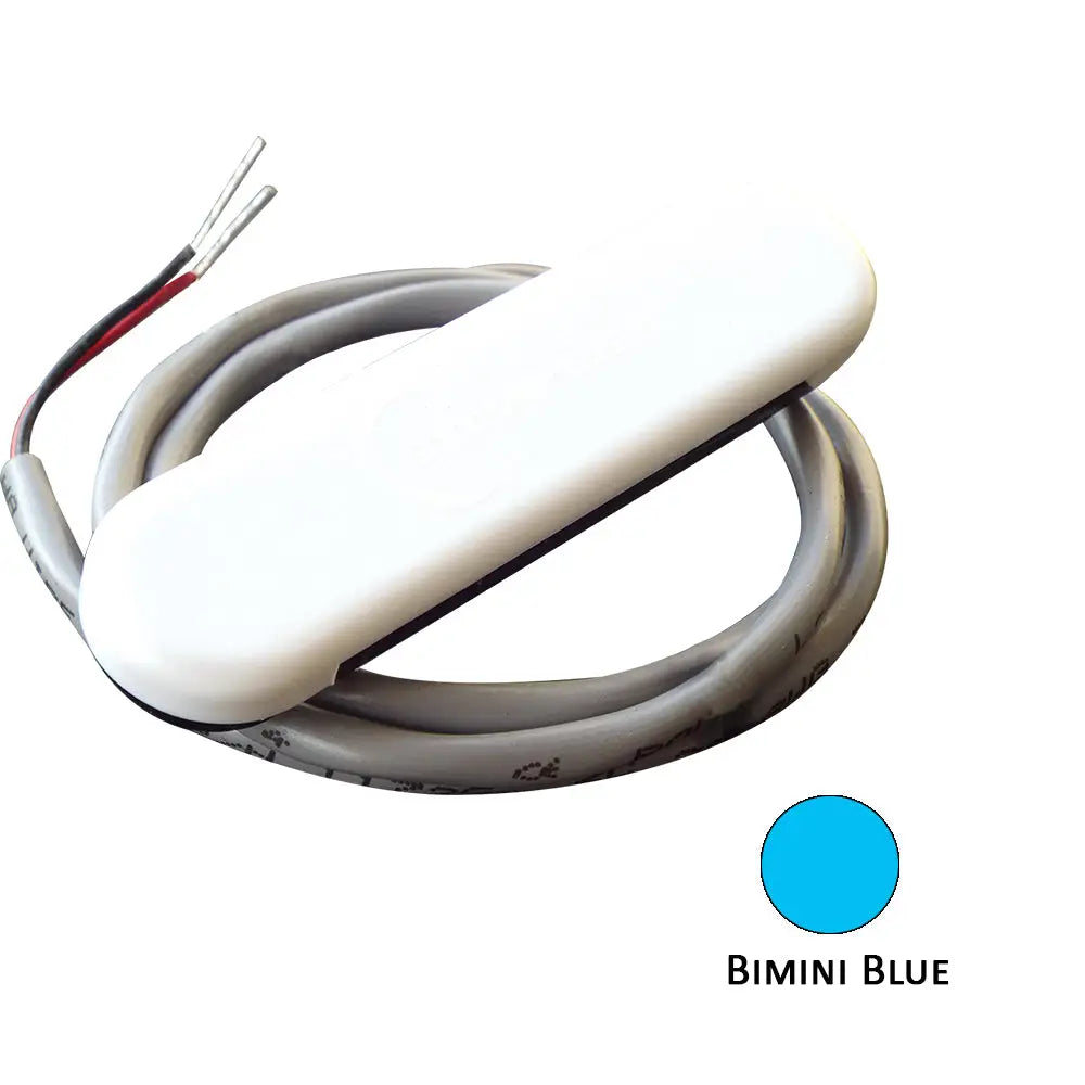 Shadow-Caster Courtesy Light w/2’ Lead Wire - White ABS Cover - Bimini Blue - 4-Pack [SCM-CL-BB-4PACK] - Interior