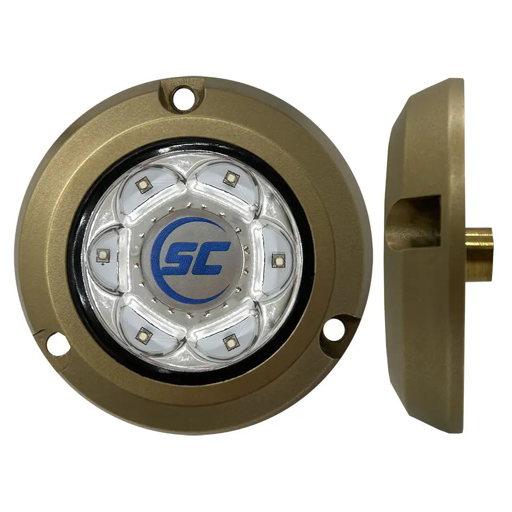 Shadow-Caster SC2 Series Bronze Surface Mount Underwater Light - Bimini Blue [SC2-BB-BZSM] - Underwater Lighting