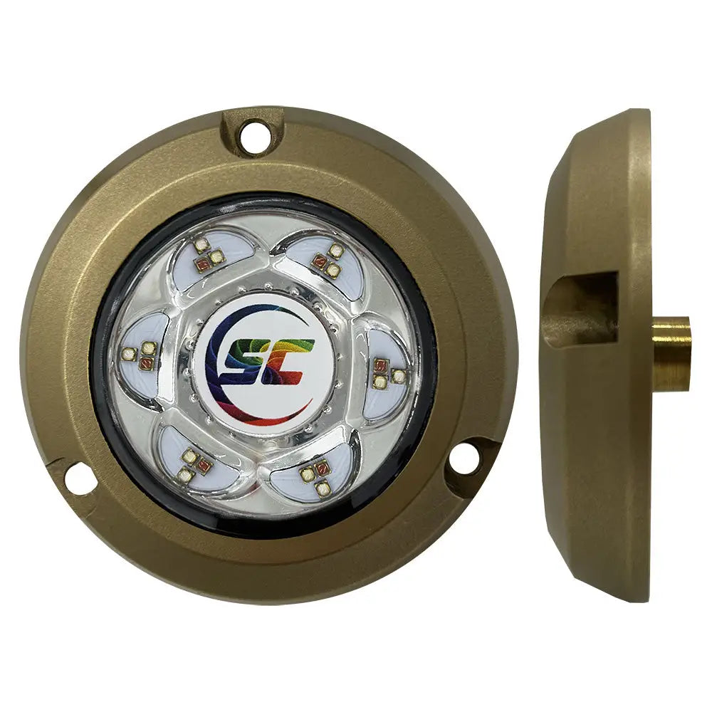 Shadow-Caster SC2 Series Bronze Surface Mount Underwater Light - Full-Color [SC2-CC-BZSM] - Underwater Lighting