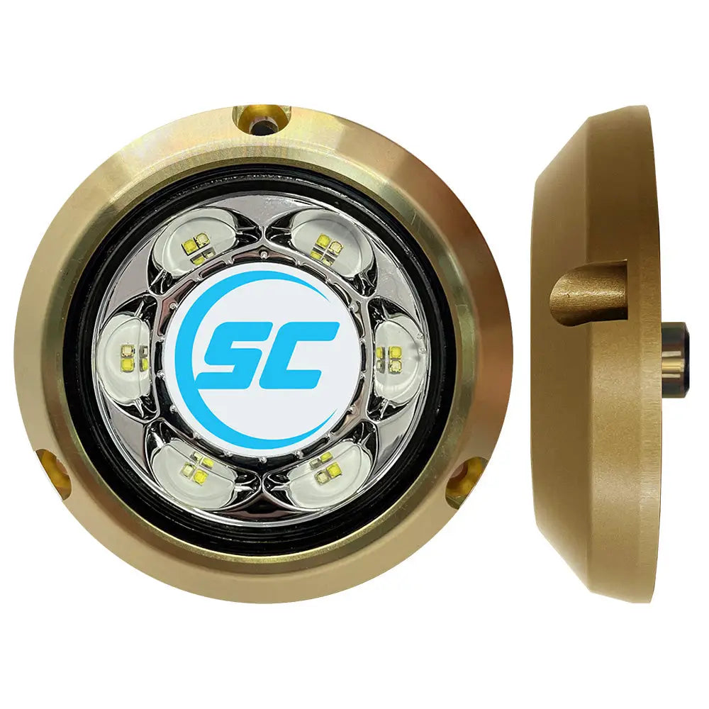 Shadow-Caster SC3 Series Blue/White Bronze Surface Mount Underwater Light [SC3-BW-BZSM] - Underwater Lighting