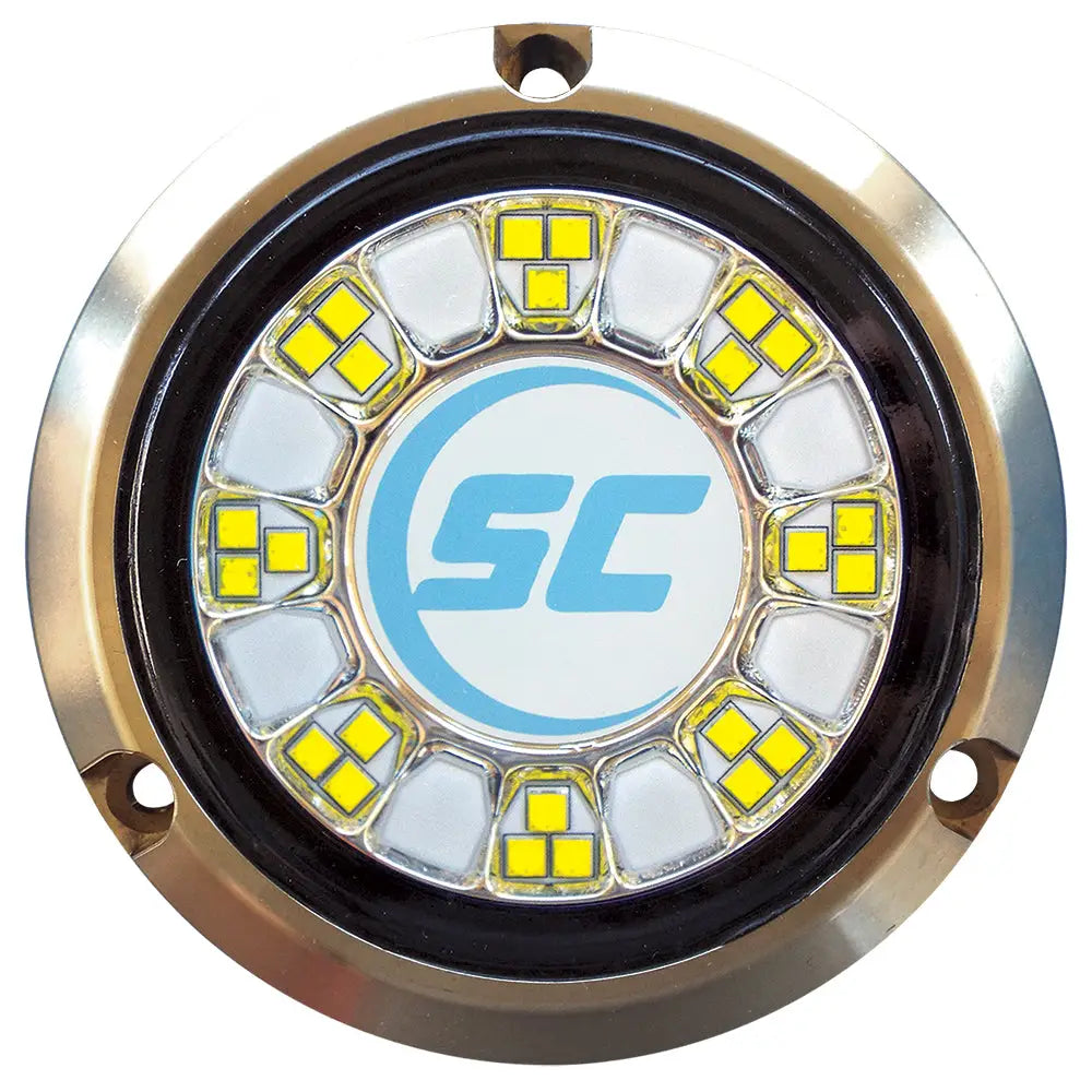 Shadow-Caster SCR-24 Bronze Underwater Light - 24 LEDs - Bimini Blue/Great White [SCR-24-BW-BZ-10] - Underwater Lighting