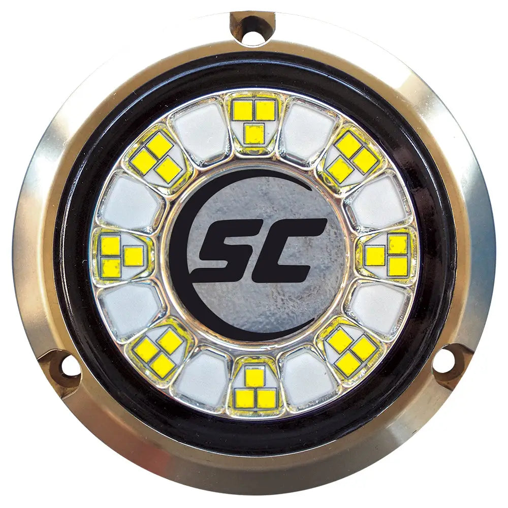Shadow-Caster SCR-24 Bronze Underwater Light - 24 LEDs - Great White [SCR-24-GW-BZ-10] - Underwater Lighting