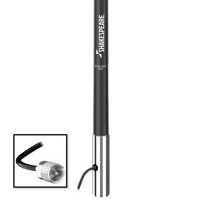 Shakespeare 5104 4 Classic VHF Antenna w/15’ RG-58 Cable - Black [5104-BLK] - Antennas