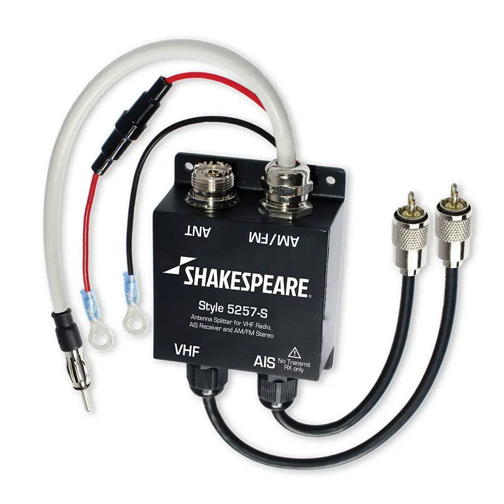 Shakespeare 5257-S Antenna Splitter f/VHF Radio AIS Receiver AM/FM Stereo [5257-S] - Accessories