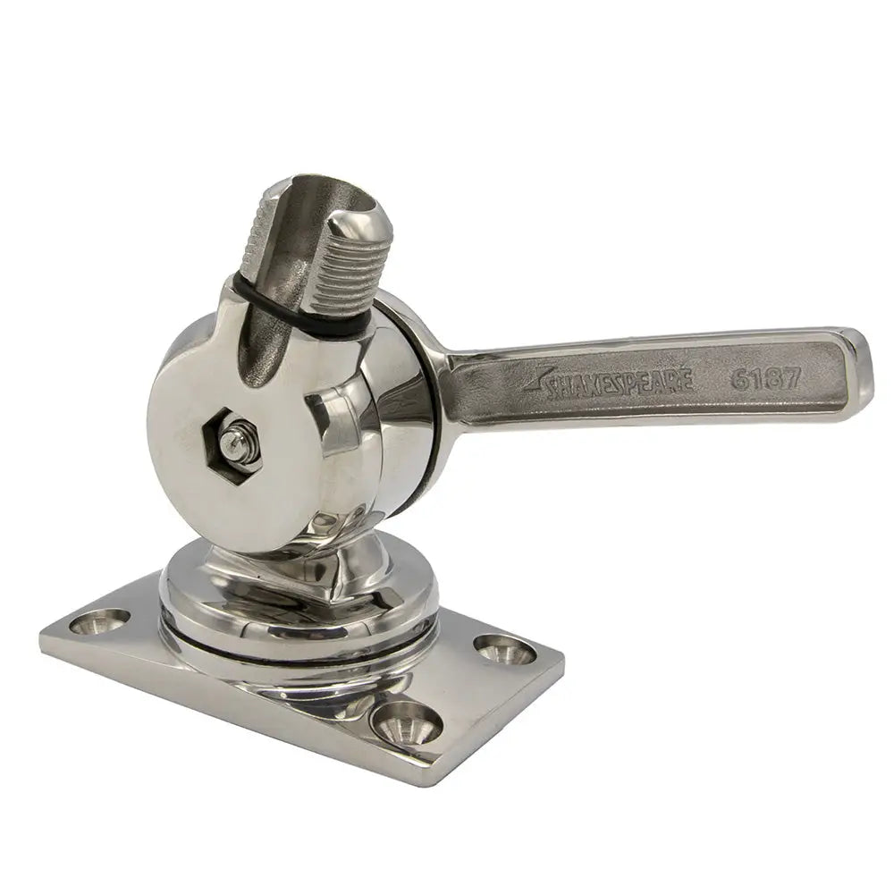 Shakespeare 6187 Sleek Compact Stainless Steel Rotatable 4-Way Ratchet Mount [6187] - Antenna Mounts & Accessories