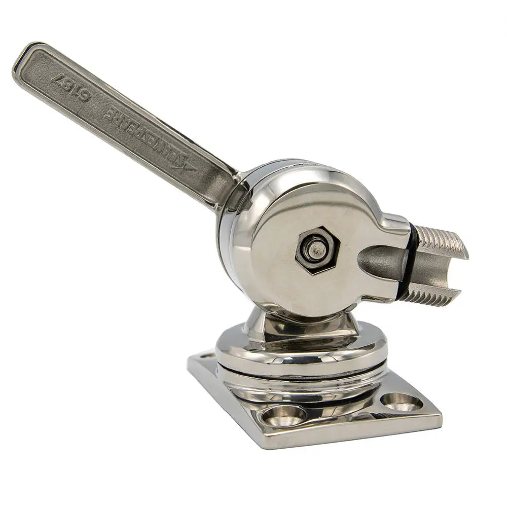 Shakespeare 6187 Sleek Compact Stainless Steel Rotatable 4-Way Ratchet Mount [6187] - Antenna Mounts & Accessories