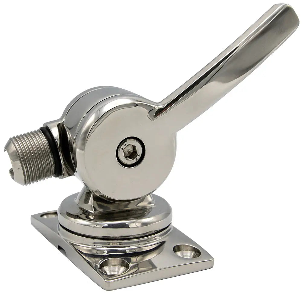 Shakespeare 6187 Sleek Compact Stainless Steel Rotatable 4-Way Ratchet Mount [6187] - Antenna Mounts & Accessories