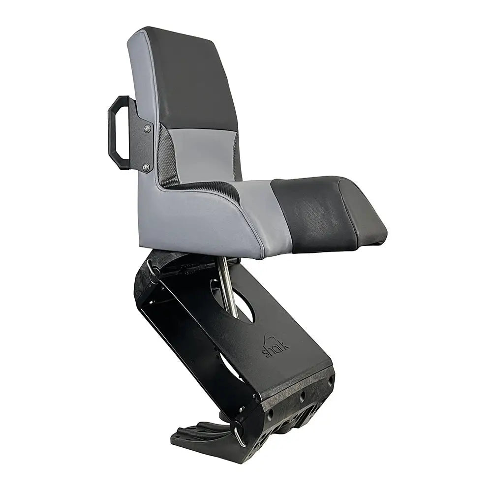 Shark EPIC Seat w/Flex Suspension - Grey Vinyl - Regular Handle [FEAX1000G] - Seating