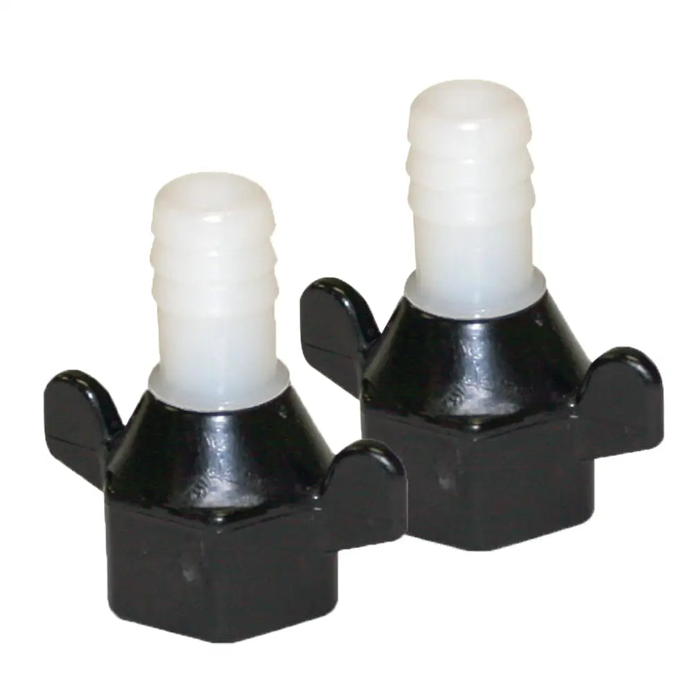 Shurflo by Pentair 1/2’’ Barb x 1/2’’ NPT-F Hex/Wingnut Straight Fitting (Pair) [94-181-04] - Accessories