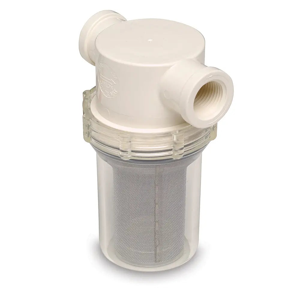 Shurflo by Pentair 1/2’’ Raw Water Strainer w/Bracket Fittings - 50 Mesh Screen [253-121-01] - Strainers & Baskets