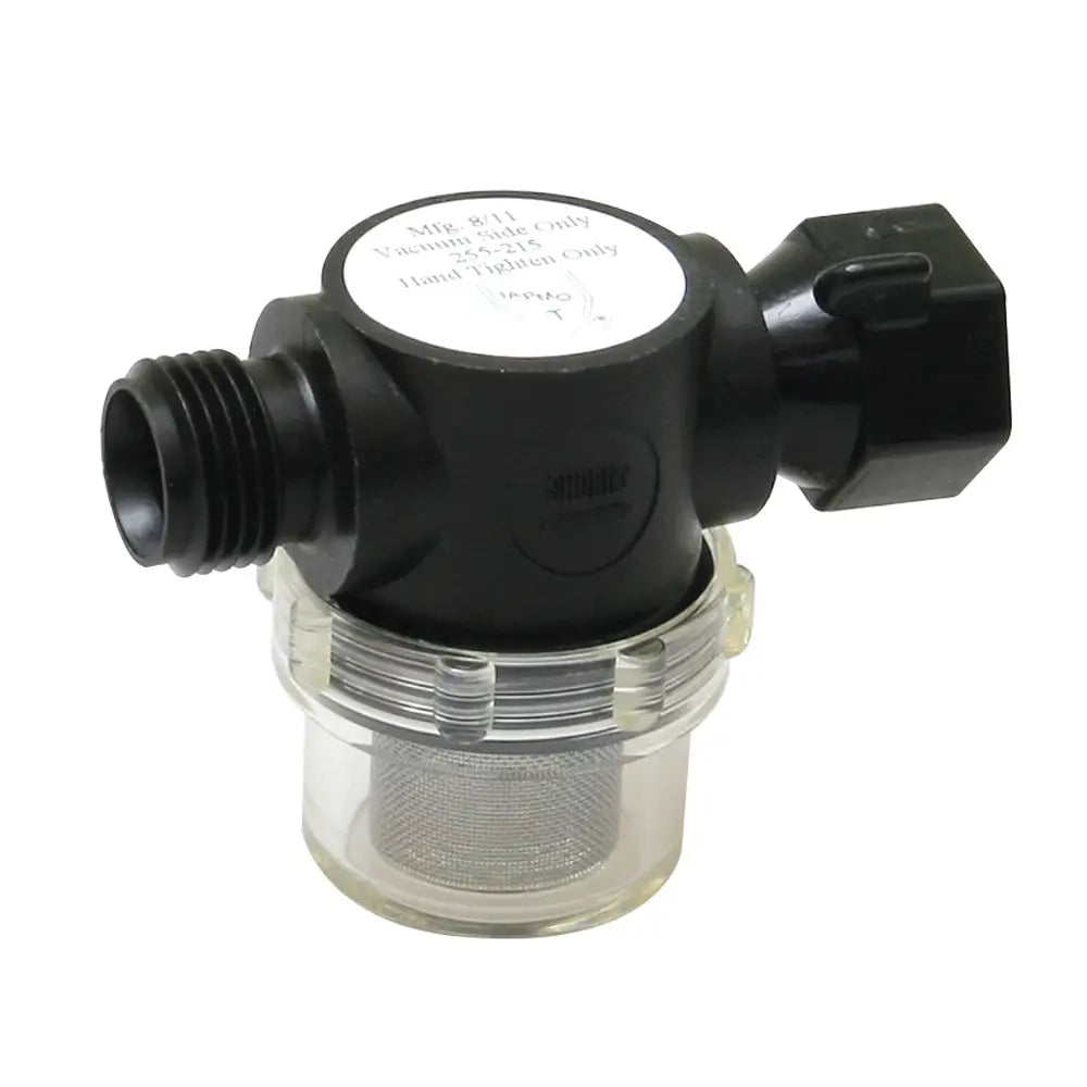 Shurflo by Pentair Swivel Nut Strainer - 1/2’’ Pipe Inlet - Clear Bowl [255-315] - Strainers & Baskets