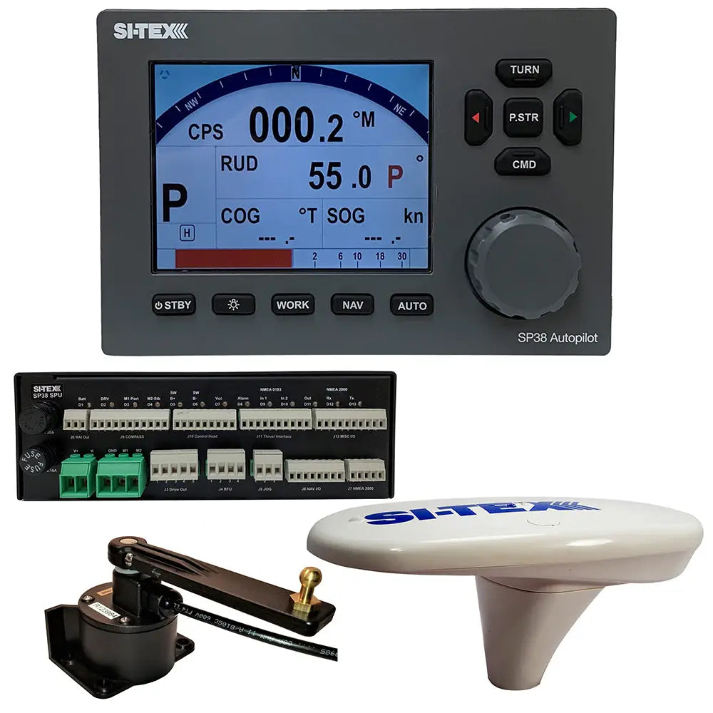 SI-TEX SP38-18 Autopilot Core Pack Including Compact GPS Compass RotaryFeedback No Pump [SP38-18] - Autopilots