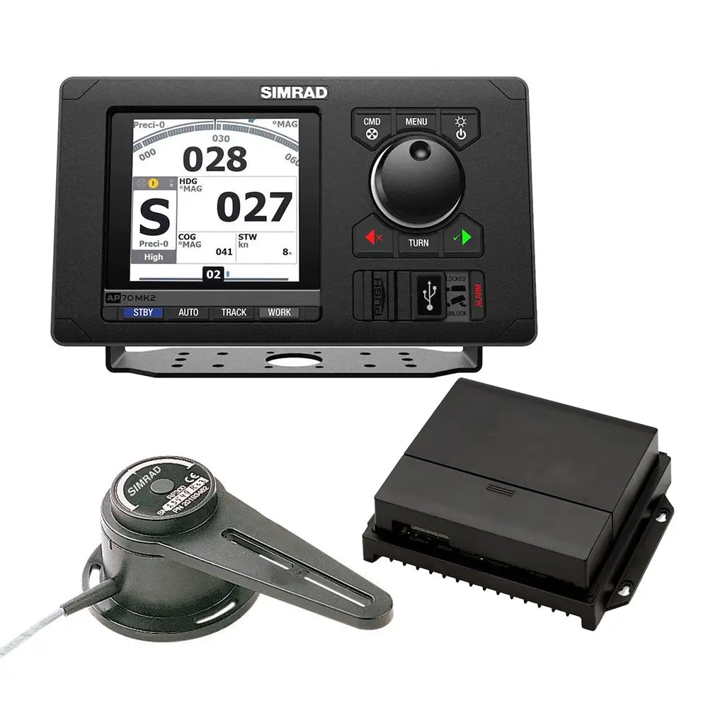 Simrad AP70 MK2 Autopilot Basic Pack- Includes AP70 MK2 Control Head AC70 Course Computer RF300 Feedback