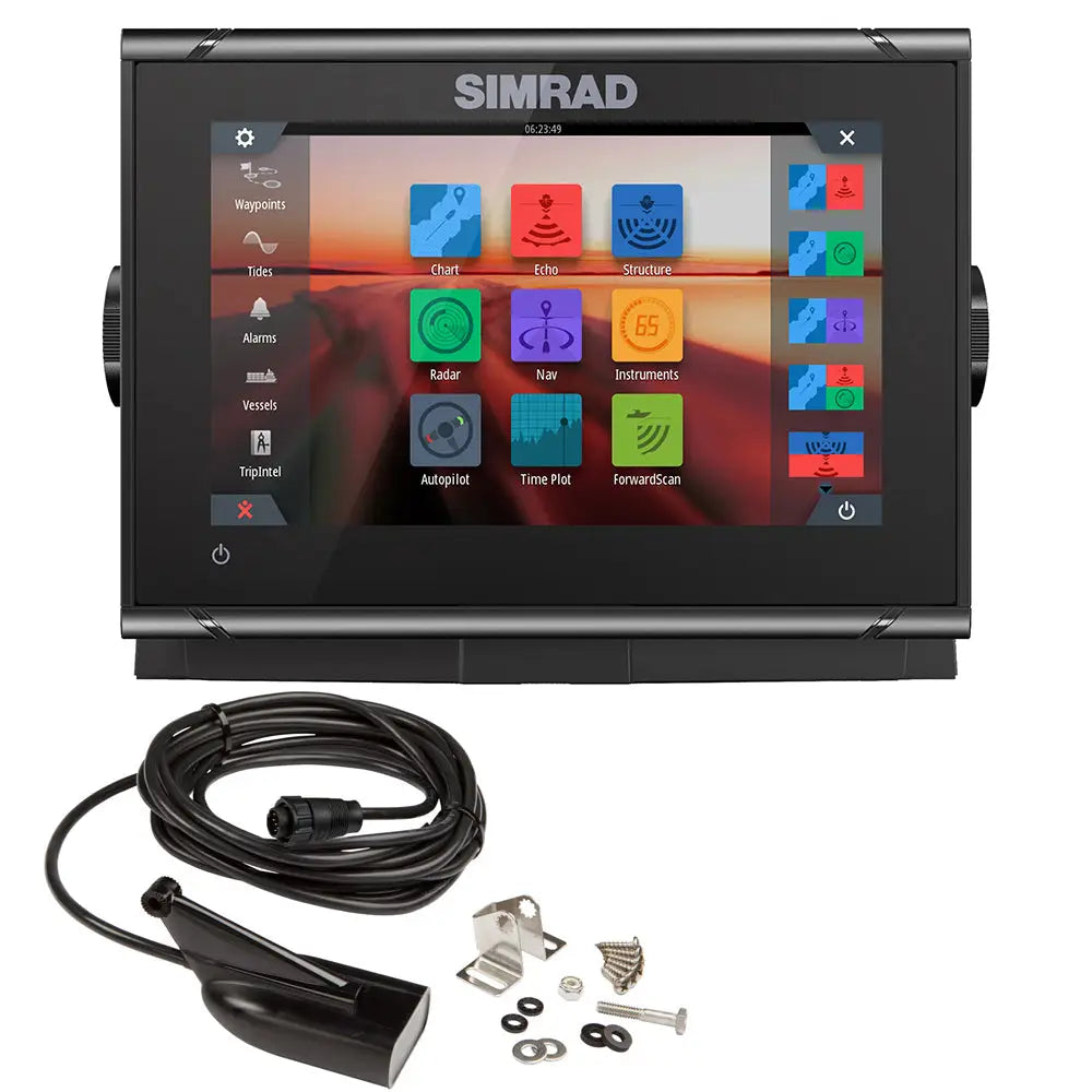 Simrad GO7 XSR Chartplotter/Fishfinder w/HDI Transom Mount Transducer C-MAP Discover Chart [000-14326-002] - GPS