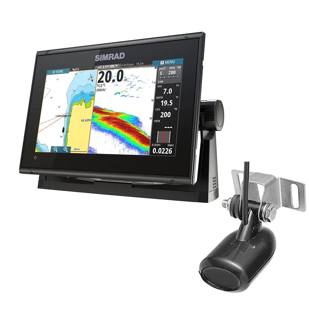 Simrad GO9 XSE Combo w/Transom Mount Transducer 83/200 kHz [000-16293-001] - GPS - Fishfinder Combos